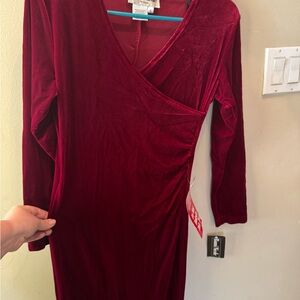 Vintage Ronni Nicole Red Velvet Dress - brand new!